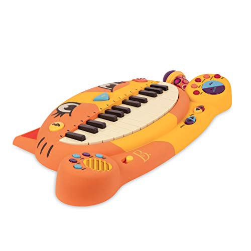 B. toys by Battat B. toys – Meowsic Toy Piano – Children’S Keyboard Cat Piano with Toy Microphone For Kids 2 years +