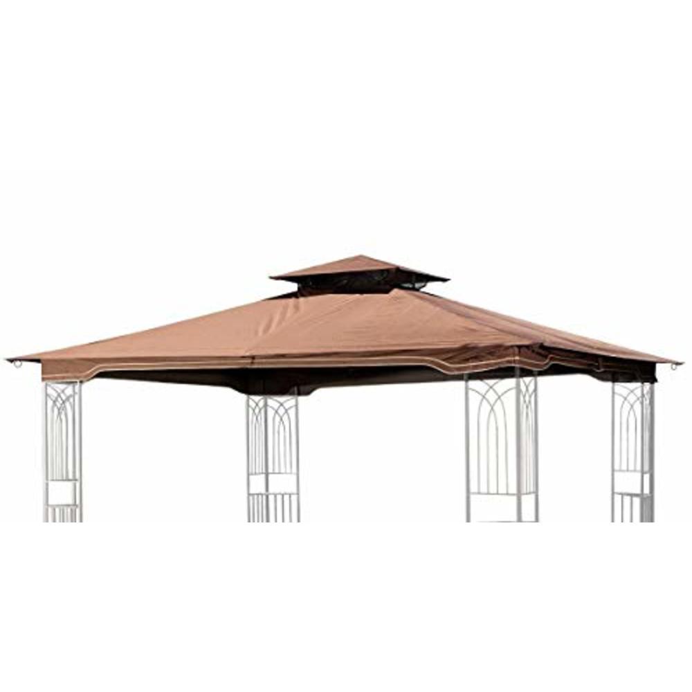 Sunjoy Replacement Gazebo Canopy for 10 x 12 Regency II Patio Gazebo, Brown