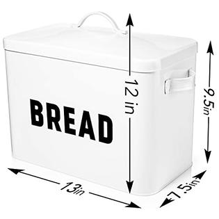 Claimed Corner Bread Box for Kitchen Countertop - Extra Large
