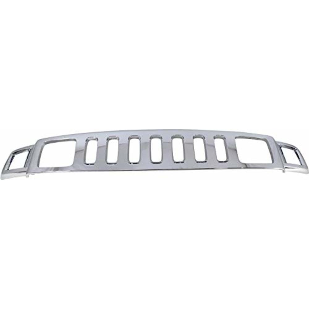 Evan-Fischer Grille Assembly Compatible with 2006-2010 Hummer H3 Upper Chrome Shell and Insert