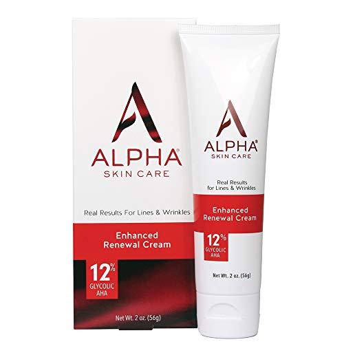 Alpha Skin Care Enhanced Renewal Cream | Anti-Aging Formula | 12% Glycolic Alpha Hydroxy Acid (AHA) | Reduces the Appearance of 