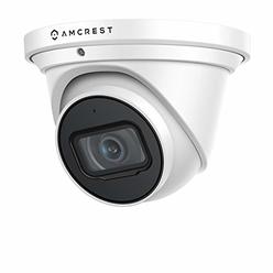 Amcrest UltraHD 4K (8MP) Outdoor Security IP Turret PoE Camera, 3840x2160, 98ft NightVision, 2.8mm Lens, IP67 Weatherproof, Micr