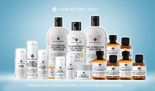 ASDM Beverly Hills Post Peel Treatment Serum 2oz 60ml Medical Strength AHA BHA Chemical Peel Neutralizer, w/Organic Tepezcohuite