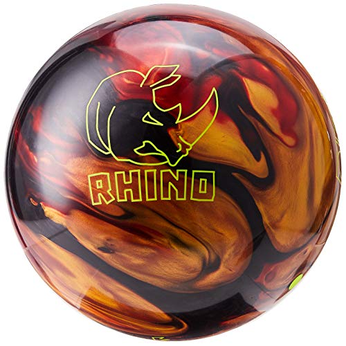 Brunswick Rhino Bowling Ball, Red/Black/Gold, 11 lb