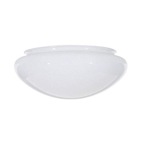 Satco 50-330 9.5-Inch Replacement Mushroom Glass Shade, 7-7/8 Inch Fitter, White (50/330)