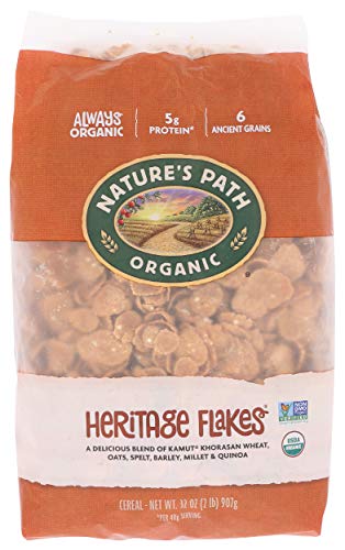 Natures Path Organic Heritage Flakes Cereal, 32 oz Eco Pac Bags