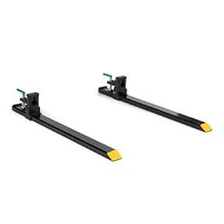 Titan Attachments Medium-Duty 46" Clamp-on Pallet Forks Rated 4,000 LB Loader or Skid Steer Easy to Install
