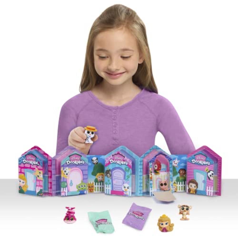 Disney Doorables Village Peek Pack, Series 4, 5 and 6, Includes 24 Figures, Styles May Vary,  Exclusive, by Just Play
