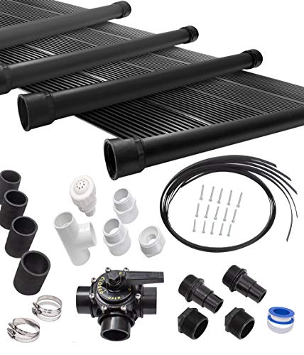 SunQuest 6-2X12 Solar Swimming Pool Heater Complete System with Roof Kits
