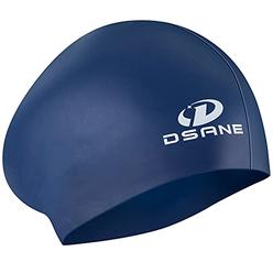 Dsane Womens Silicone Swim Cap for Long Hair,3D Ergonomic Design Silicone Swimming Caps for Women Kids Men Adults Boys Girls with Ear 