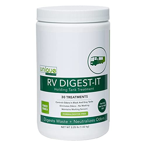Unique RV Digest-It Holding Tank Treatment - Powder Toilet Treatment (30 Treatments) - 41G-1