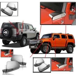 HUMMER H3 H-3 H 3 Exterior ABS MOLDING Chrome Hood Side AIR Intake Cover Covers Trim Set 2006 2007 2008 2009 2010