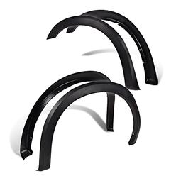 PIT66 Fender Flares, Compatible With 1999-2007 Ford F250 F350 Super Duty(ONLY Fit Styleside Models), Black Factory Style Wheel F