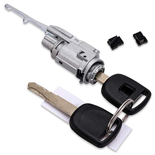 3mirrors Ignition Switch Lock Cylinder w/ 2 Keys Compatible with Honda Accord Civic Crosstour CR-V CR-Z Element Fit Insight Odyssey S2000