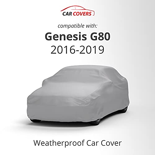 Carcovers Weatherproof Car Cover Compatible with 2016-2019 Genesis G80 - Comparable to 5 Layer Cover Outdoor & Indoor - Rain, Snow, Hail, 