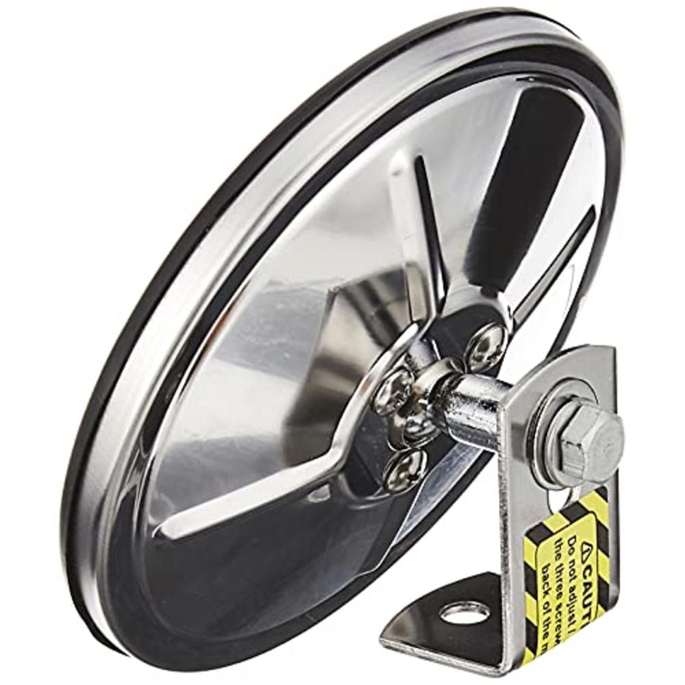 GG Grand General 33271 Stainless Steel 5” Convex Blind Spot Mirror with Center Mount for Trucks, Buses, Utility Vehicles and Mor