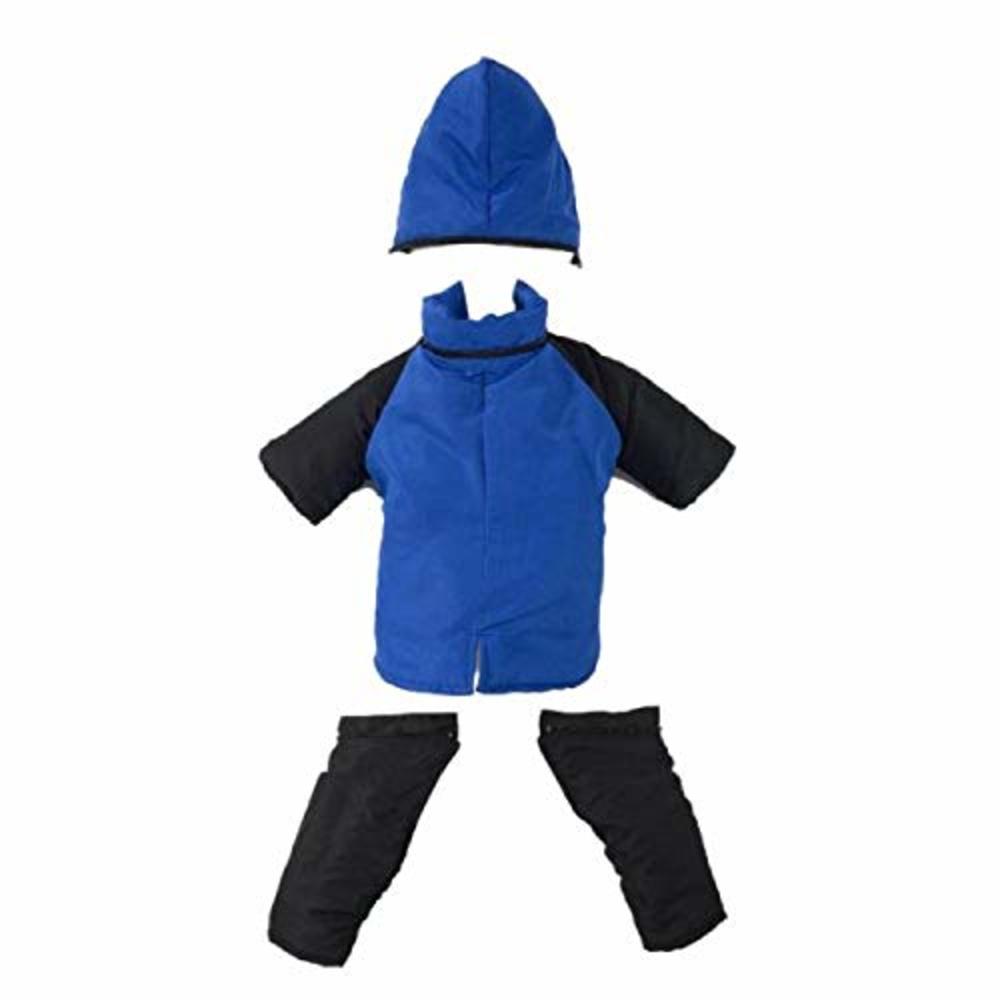 Casual Canine Nylon Dog Snowsuit, X-Small, 8-Inch, Royal Blue
