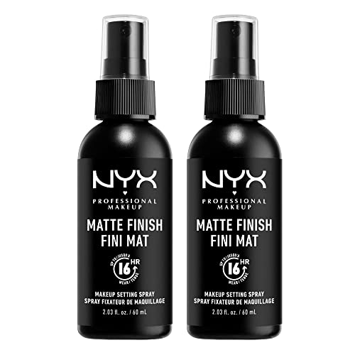 formaat Zwerver Dragende cirkel NYX PROFESSIONAL MAKEUP Makeup Setting Spray - Matte Finish (Pack Of 2),  Vegan Formula (Packaging May Vary)
