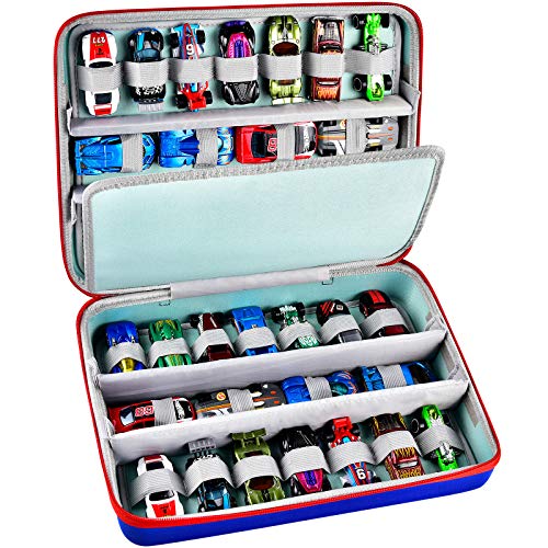 GWCASE Toy Car Organizer Case Compatible with Hot Wheels Cars Gift Pack/  for Matchbox Cars. Storage Carrying Container Holder Fits for