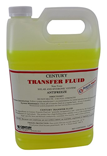 Century Chemical TF-1 Heat Transfer Fluid Ready to use formula, Green, 50% Glycol / 50% Water ( -20 Below )