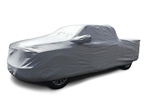 CarsCover 100% Rain Waterproof Custom Fit 2000-2018 Chevy Silverado 1500 2500 3500 Crew Cab 6.6ft Short Bed Box Truck Car Cover 