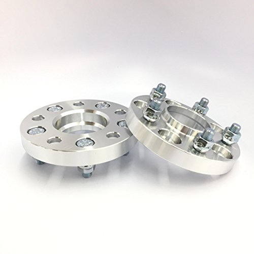 Customadeonly 2 Pieces 1" 25mm Hub Centric Wheel Spacers Bolt Pattern 5x120 to 5x120 Center Bore 64.1mm Thread Pitch 14x1.5 Fits