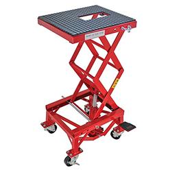 Extreme Max 5001.5083 Hydraulic Motorcycle Lift Table ?300 lb. , Red