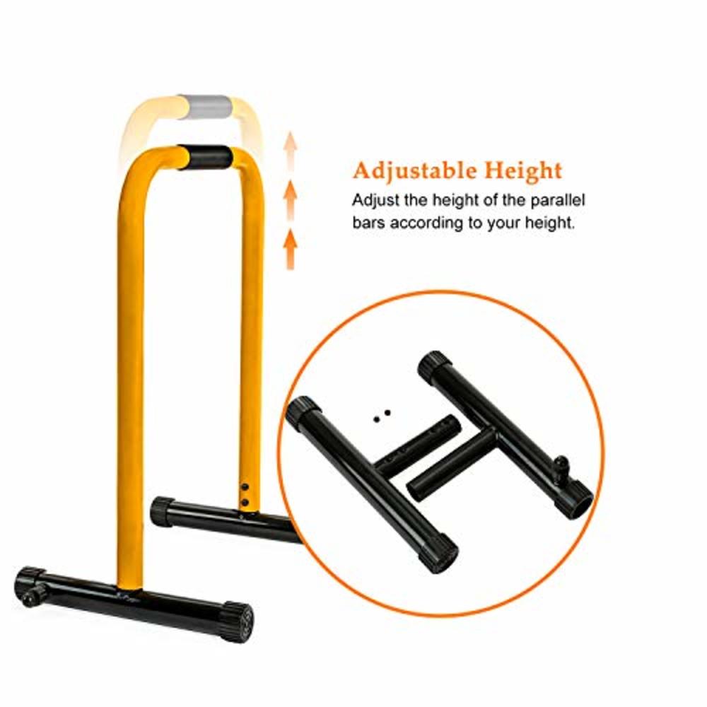 RELIFE REBUILD YOUR LIFE Dip Station Functional Heavy Duty Dip Stands Fitness Workout Dip bar Station Stabilizer Parallette Push