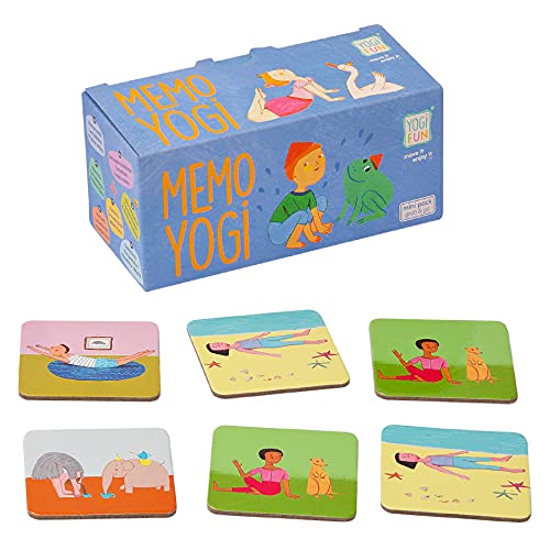 YOGi FUN Matching / Memory Yoga Game for Kids (Girls and Boys) with 36 Cards (18 Pairs)