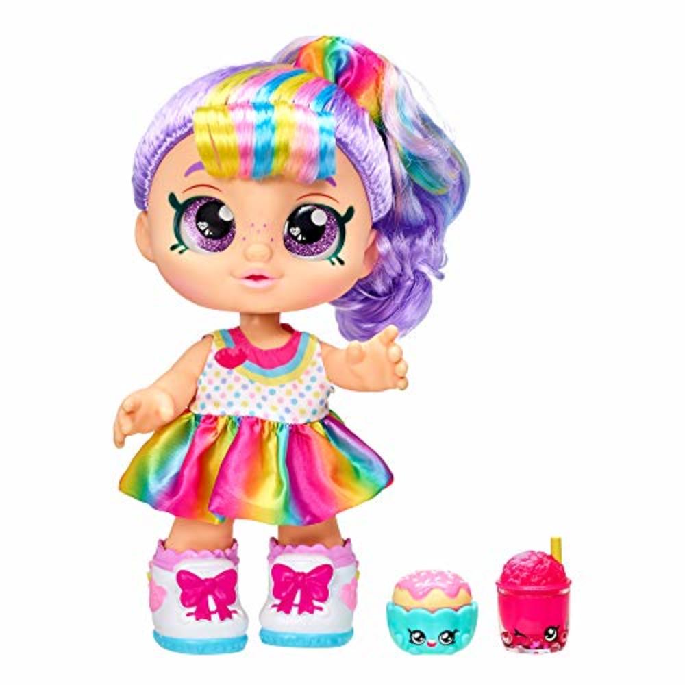 Kindi Kids Snack Time Friends - Pre-School Play Doll, Rainbow Kate - for Ages 3+ | Changeable Clothes and Removable Shoes - Fun 