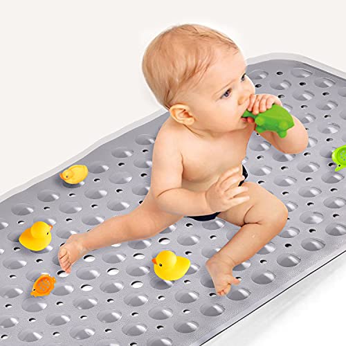 Sheepping Baby Bath Mat for Tub Non Slip Extra Long cover Bathtub Mat for  Toddler Kids 40 X 16 Inch - Eco Friendly Infant Bath T