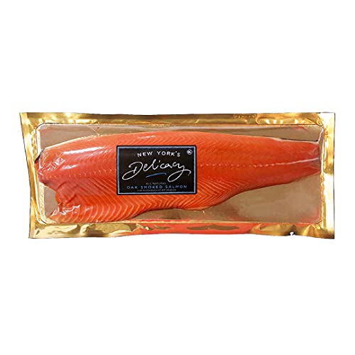 New York\'s Delicacy New Yorks Delicacy Smoked Salmon Nova - 20 Lb (1 Fillet) - Most Awarded, Pre-Sliced, Fully Trimmed, Skin-Off, Kosher, gluten Fre