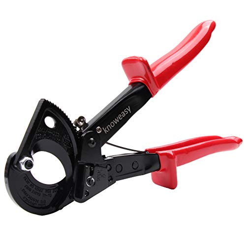 Knoweasy Cable Cutter,Knoweasy Heavy Duty Aluminum Copper Ratchet Cable Cutter and Wire cutter up to 240mm²