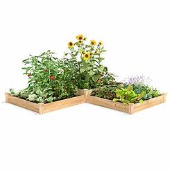 Greenes Fence RC4T4S24B Two Tiers Dovetail Raised Garden Bed
