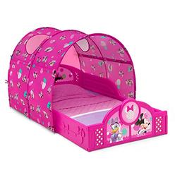 Delta Children Disney Minnie Mouse Plastic Sleep and Play Toddler Bed with Canopy by Delta Children