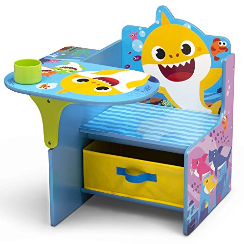 Delta Children Baby Shark Chair Desk with Storage Bin - Ideal for Arts & Crafts, Snack Time, Homeschooling, Homework & More by Delta Children