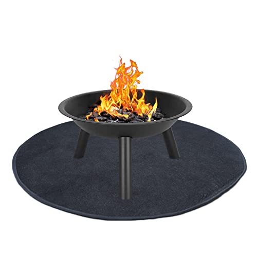 Budvibe Fire Pit Mat Fireproof Mat Chimineas for Deck,Protection Grill & Patio Fire Pit Pad Hearth Rug, Fireproof Mat, Deck Protector fo