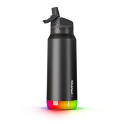 Hidrate Spark HidrateSpark PRO Smart Water Bottle Stainless Steel - Tracks Water Intake & Glows to Remind You to Stay Hydrated , Straw Lid, 32