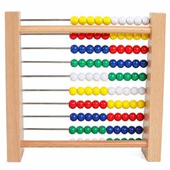 ARTIST UNKNOWN Abacus for Kids Math Preschool Number Learning Classic Wooden Toy Developmental Toy Wooden Beads 8 Extension Activities Great Gi