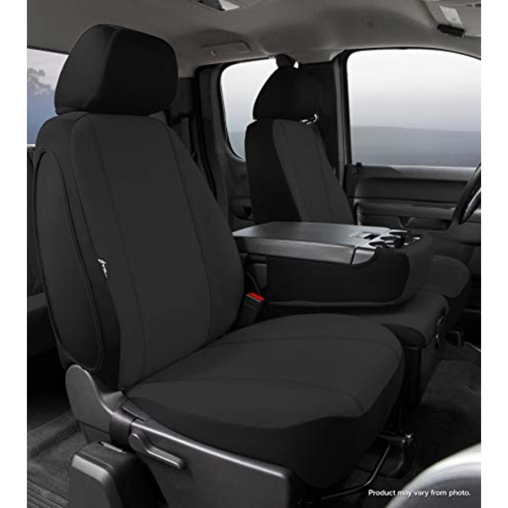Fia SP88-31 BLACK Custom Fit Front Seat Cover Split Seat 40/20/40 - Poly-Cotton, (Black)