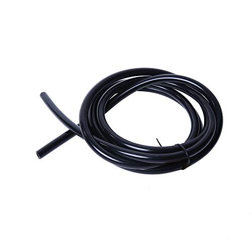 Hiwowsport 10FT Length High Temperature Silicone Vacuum Tubing Hose Black Color(3MM)