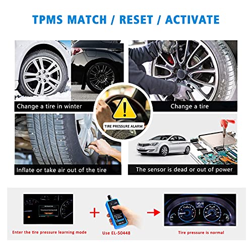 VXSCAN TPMS Relearn Tool El50448 Auto Tire Pressure Monitor Sensor Reset OEC-T5 for GM Series Vehicle