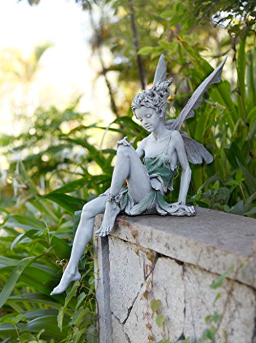 Napco 11235 Sitting Fairy Garden Statue, 24"