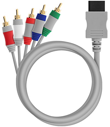 Fosmon Component HD AV Cable to HDTV-EDTV (High Definition 480p) Compatible with Nintendo Wii and Wii U