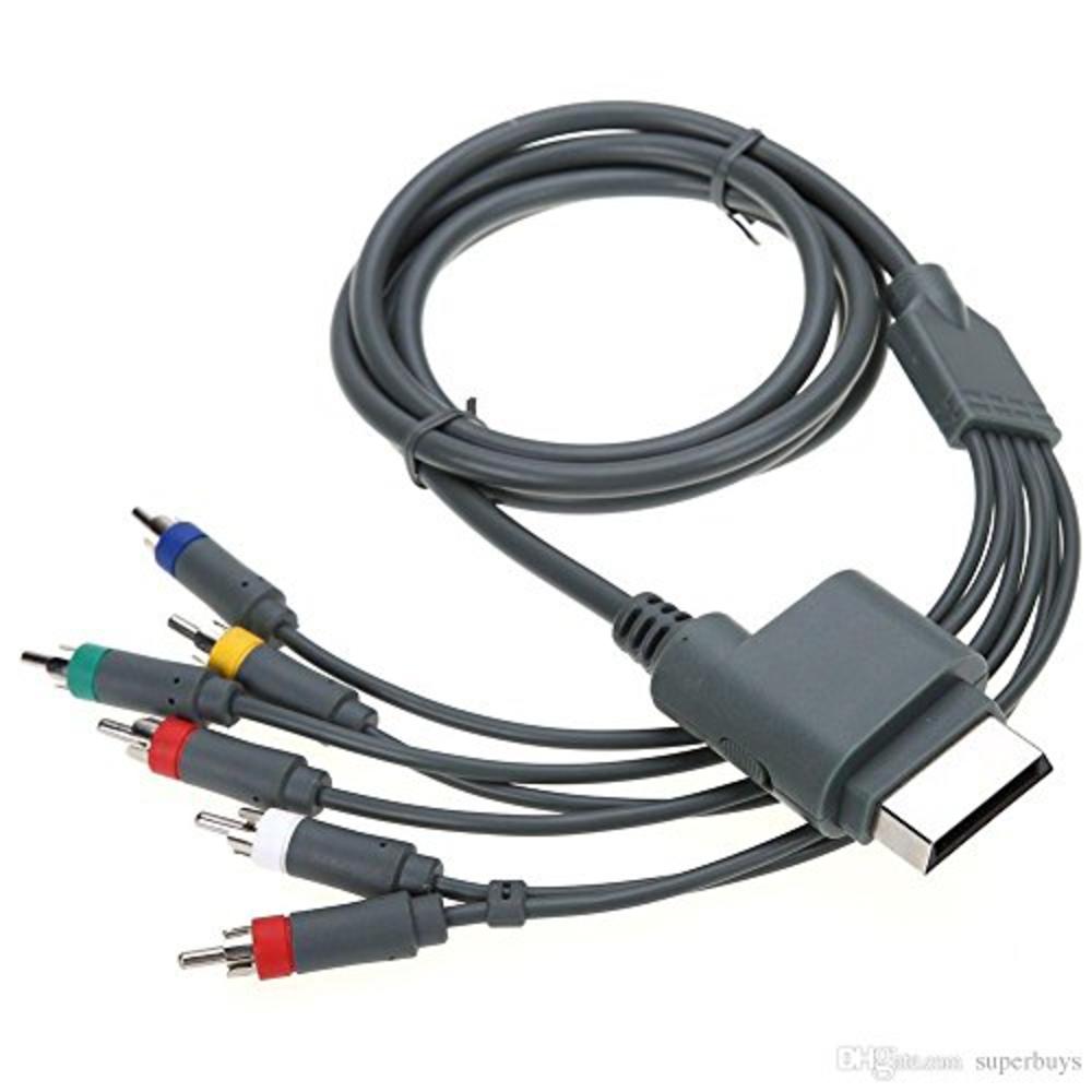 TraderPlus 6ft Component HDTV Video & RCA Stereo AV Cable Cord for Microsoft Xbox 360 / Xbox 360 Slim
