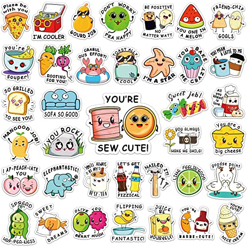 STKJoviale 600PcS Funny Punny Reward Stickers for Kids Motivational Stickers Inspiration Positive Accents Teacher Supplies Stickers for cla