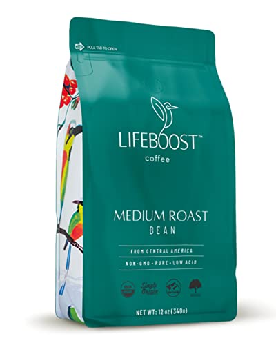 Lifeboost coffee Whole Bean Medium Roast coffee - Low Acid Single Origin USDA Organic coffee - Non-gMO Whole Beans coffee Third 