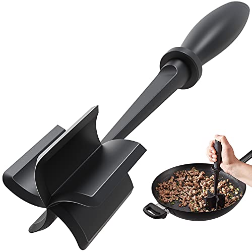 PGYARD Meat chopper, Hamburger chopper, Premium Heat Resistant Masher and Smasher for Hamburger Meat, ground Beef, ground Turkey and Mo