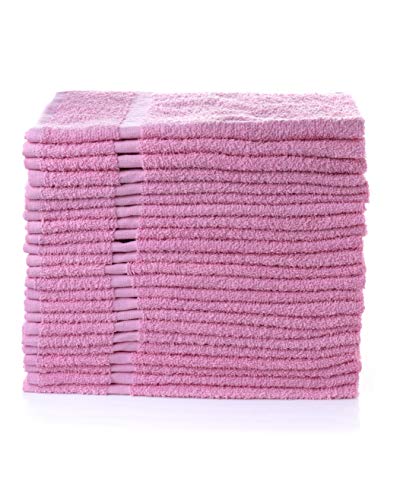 Simpli-Magic cotton Set, Hand Towels, 12 Pack, 16A x 27A, Pink