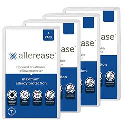 Aller-Ease AllerEase Maximum Allergy Pillow Protector, StandardQueen - 4 Pack